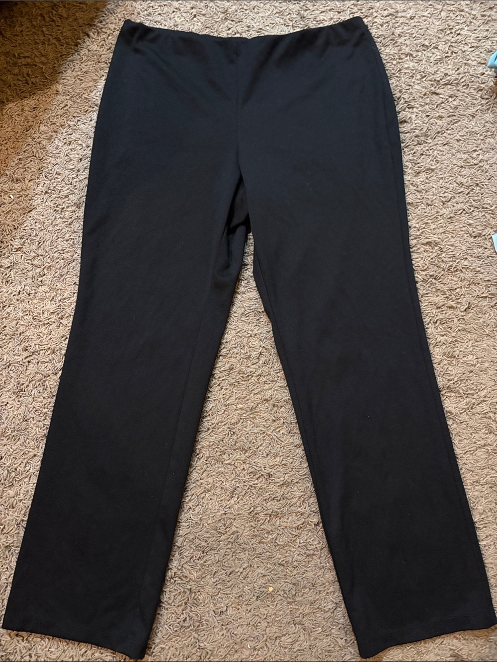 JM Collection Black Straight-Leg Dress Pants
